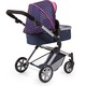 Babakocsi, Bayer Dolls Pram City Neo 18154AA, kék, rózsaszín szívek