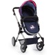 Babakocsi, Bayer Dolls Pram City Neo 18154AA, kék, rózsaszín szívek