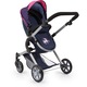 Babakocsi, Bayer Dolls Pram City Neo 18154AA, kék, rózsaszín szívek