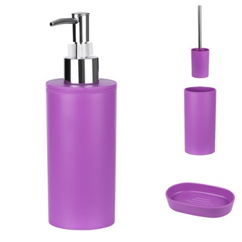 Set accesorii de baie Zula violet Set accesorii de baie Zula violet