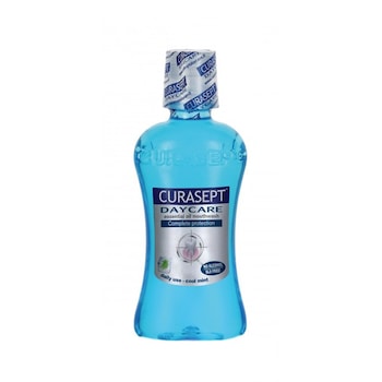 Apa de gura DAYCARE COOL MINT, fara alcool, Curasept, 500 ml Apa de gura DAYCARE COOL MINT, fara alcool, Curasept, 500 ml