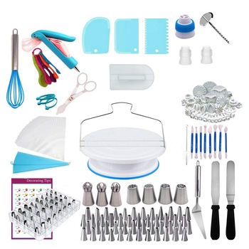 Set patiserie decorat tort LeeXo, 220 piese cu sabloane pentru ornarea/decorarea prajiturilor Set patiserie decorat tort LeeXo, 220 piese cu sabloane pentru ornarea/decorarea prajiturilor