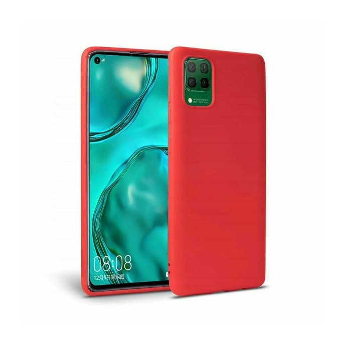 Husa din silicon Tech-Protect Icon pentru Huawei P40 Lite, Red