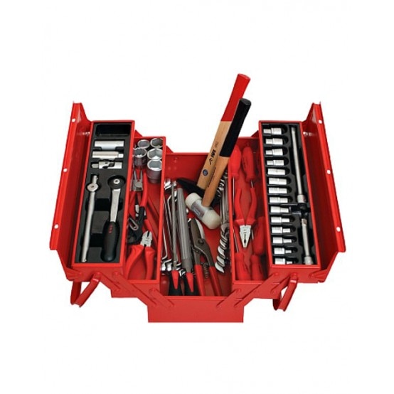 Trusa Pentru Auto Mob&Ius TSA 3 cu 76 de scule si cutie rabatabila