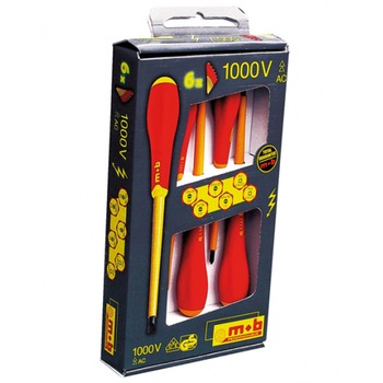 Set 6 surubelnite VDE 1000 V pentru electricieni, IUS Set 6 surubelnite VDE 1000 V pentru electricieni, IUS