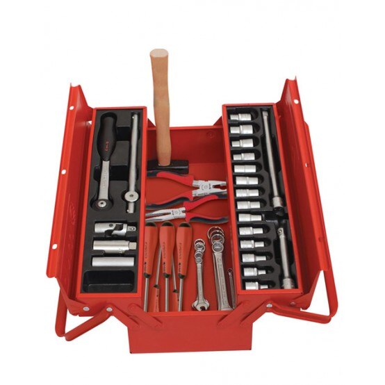 Trusa Pentru Auto Mob&Ius TSA 5 cu 45 de scule si cutie rabatabila