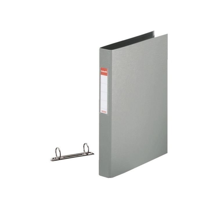 Механичен тефтер А4 ESSELTE 2 ринга сив 35мм Standard