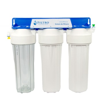 Sistem de microfiltrare, FILTRO MF3 CLASIC, cartuse clasice de 10 Sistem de microfiltrare, FILTRO MF3 CLASIC, cartuse clasice de 10
