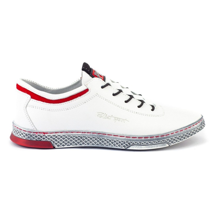 Pantofi pentru barbati Polbut, BM104547, multicolor, Alb