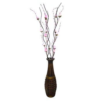 Set 5 plante artificiale din lemn, Naimeed D3027, culoare Roz, 160 x 9 cm Set 5 plante artificiale din lemn, Naimeed D3027, culoare Roz, 160 x 9 cm