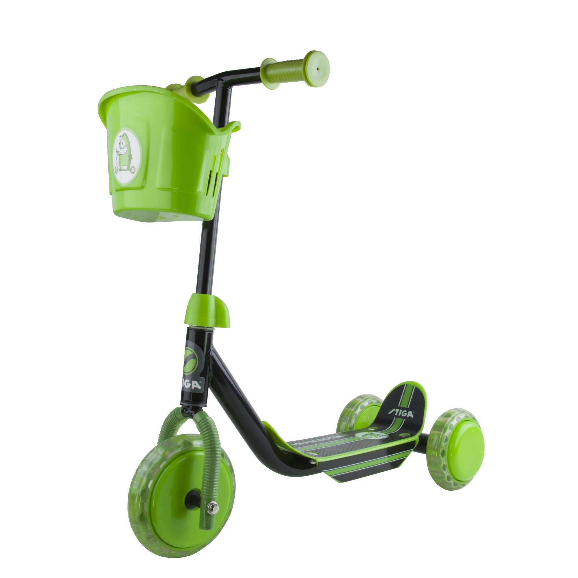 Trotineta pentru copii Stiga, Kid 3W, Verde