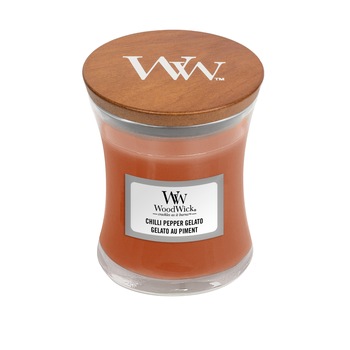 Lumanare Parfumata Borcan Mic Chilli Pepper Gelato, WoodWick® Lumanare Parfumata Borcan Mic Chilli Pepper Gelato, WoodWick®