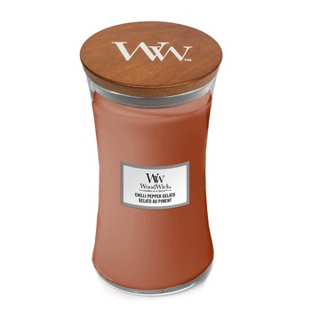 Lumanare Parfumata Borcan Mare Chilli Pepper Gelato, WoodWick® Lumanare Parfumata Borcan Mare Chilli Pepper Gelato, WoodWick®