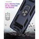Husa antisoc Hybrid ARMOR cu inel pentru Samsung Galaxy S10, Albastru