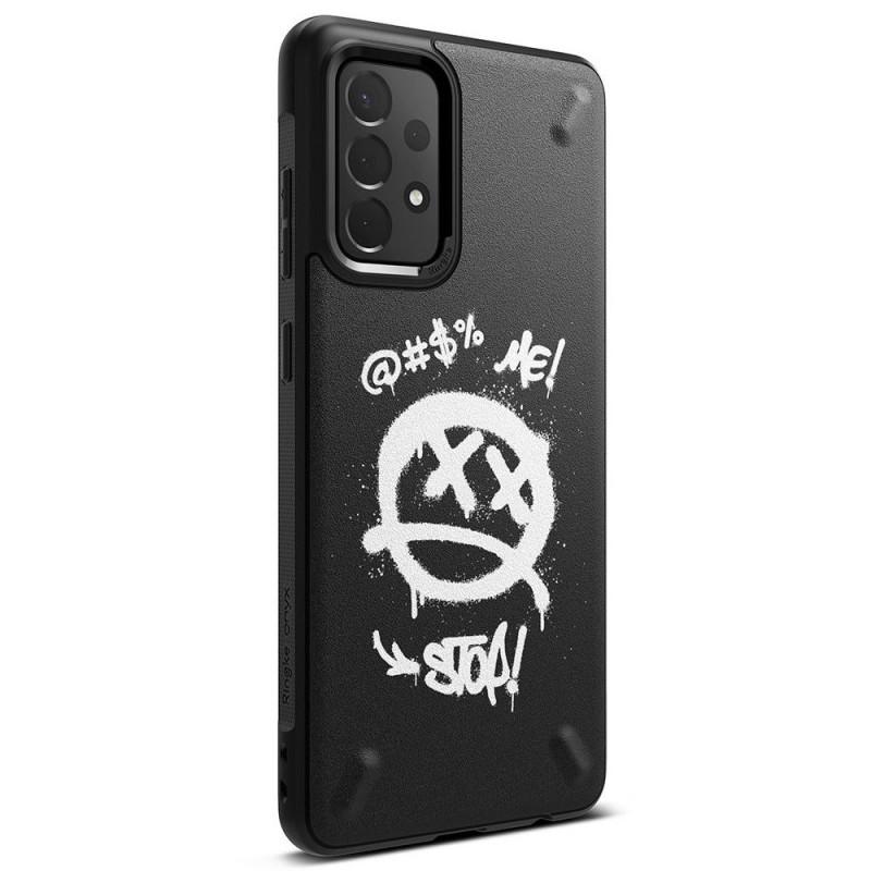 Carcasa Ringke Onyx Design compatibila cu Samsung Galaxy A52 4G/5G Black Graffiti