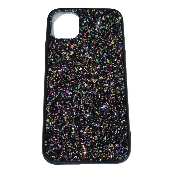 Husa de protectie pentru Apple iPhone 11 Sparkling Glitter TPU Negru