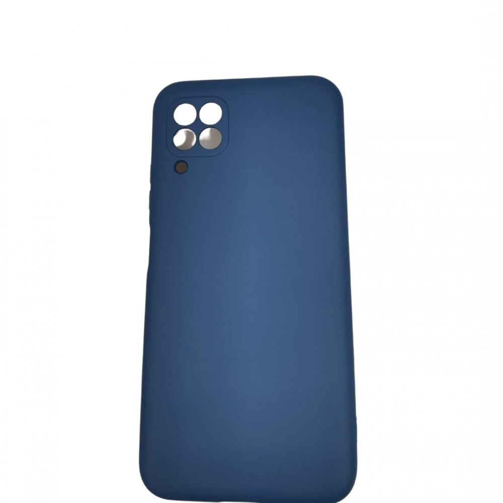 Husa protectie compatibila cu Huawei P40 Lite Liquid Silicone Case Albastru inchis