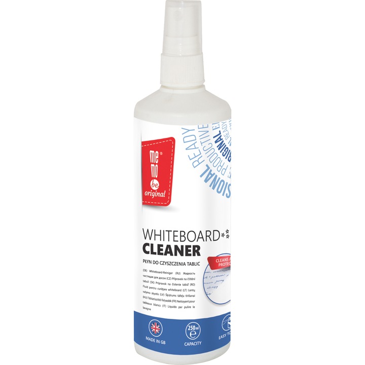 Спрей за почистване на бяла дъска MemoBe, 250 мл