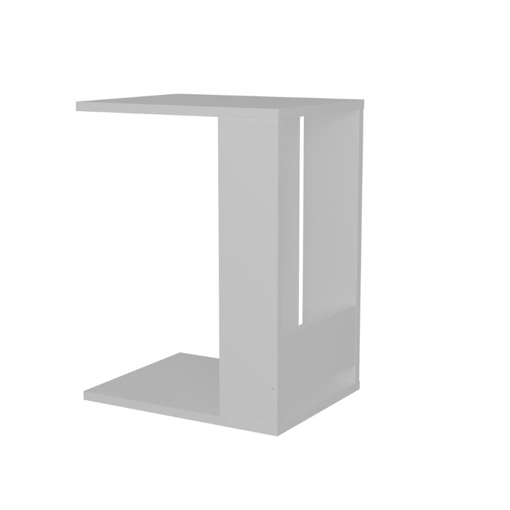 Masuta de colt, Moebel 17, 34.8x67.2x45 cm, Alb