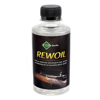 Ulei pentru protectia si conservarea componentelor din lemn ale armei Rewoil For, anti abraziune, anti crapaturi, strat impermeabil, inodor, 250 ml Ulei pentru protectia si conservarea componentelor din lemn ale armei Rewoil For, anti abraziune, anti crapaturi, strat impermeabil, inodor, 250 ml