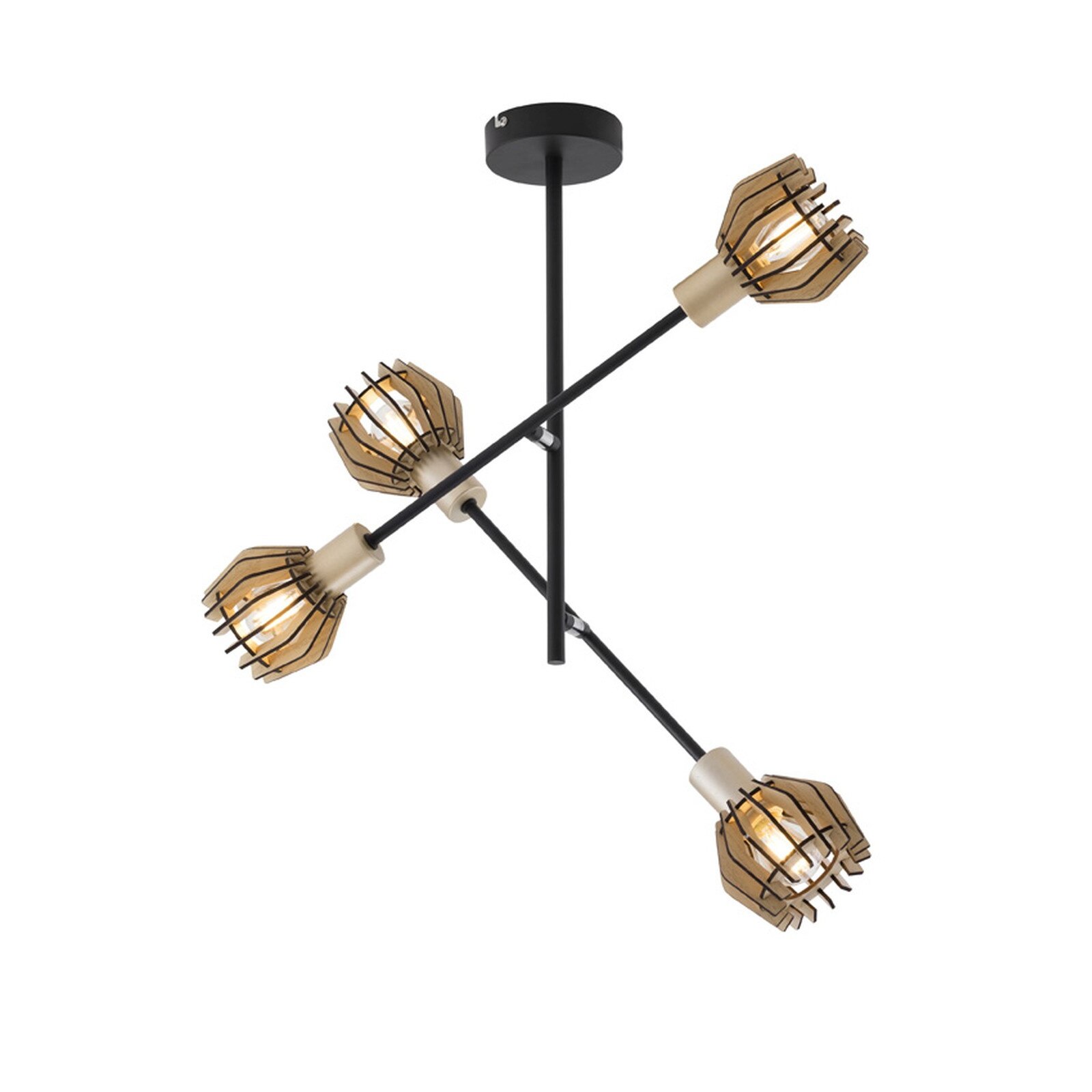 Aplica Briloner Lemn/Metal E14 max 4x 5.5w IP20