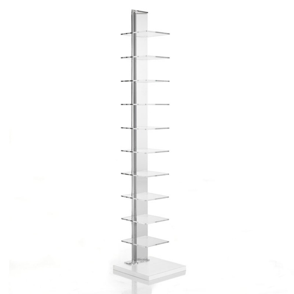 Biblioteca din sticla Tomasucci Sheer,30x147.5x30 cm