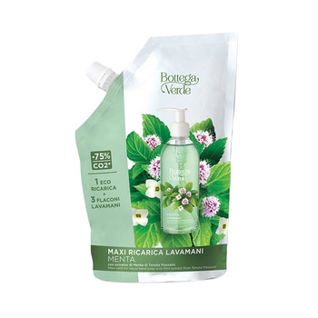 Sapun lichid, delicat, cu menta de la domeniul Massaini - Menta, 750 ML, Bottega Verde Sapun lichid, delicat, cu menta de la domeniul Massaini - Menta, 750 ML, Bottega Verde