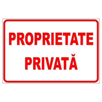 Placuta parcare, indicator cu proprietate privata, Sigtra, 200x300 mm, PVC, 1 mm Placuta parcare, indicator cu proprietate privata, Sigtra, 200x300 mm, PVC, 1 mm