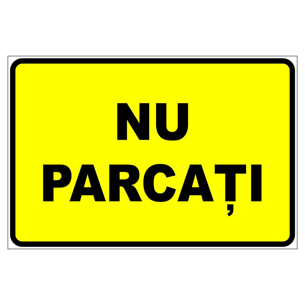 Placuta parcare, indicator nu parcati, Sigtra, 200x300 mm, PVC, 3 mm