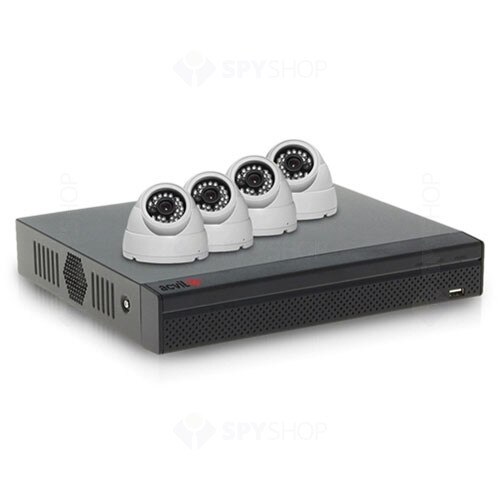 Kit supraveghere interior Acvil XVR-4INT20-720P, 4 camere, 1 MP, IR 20 m