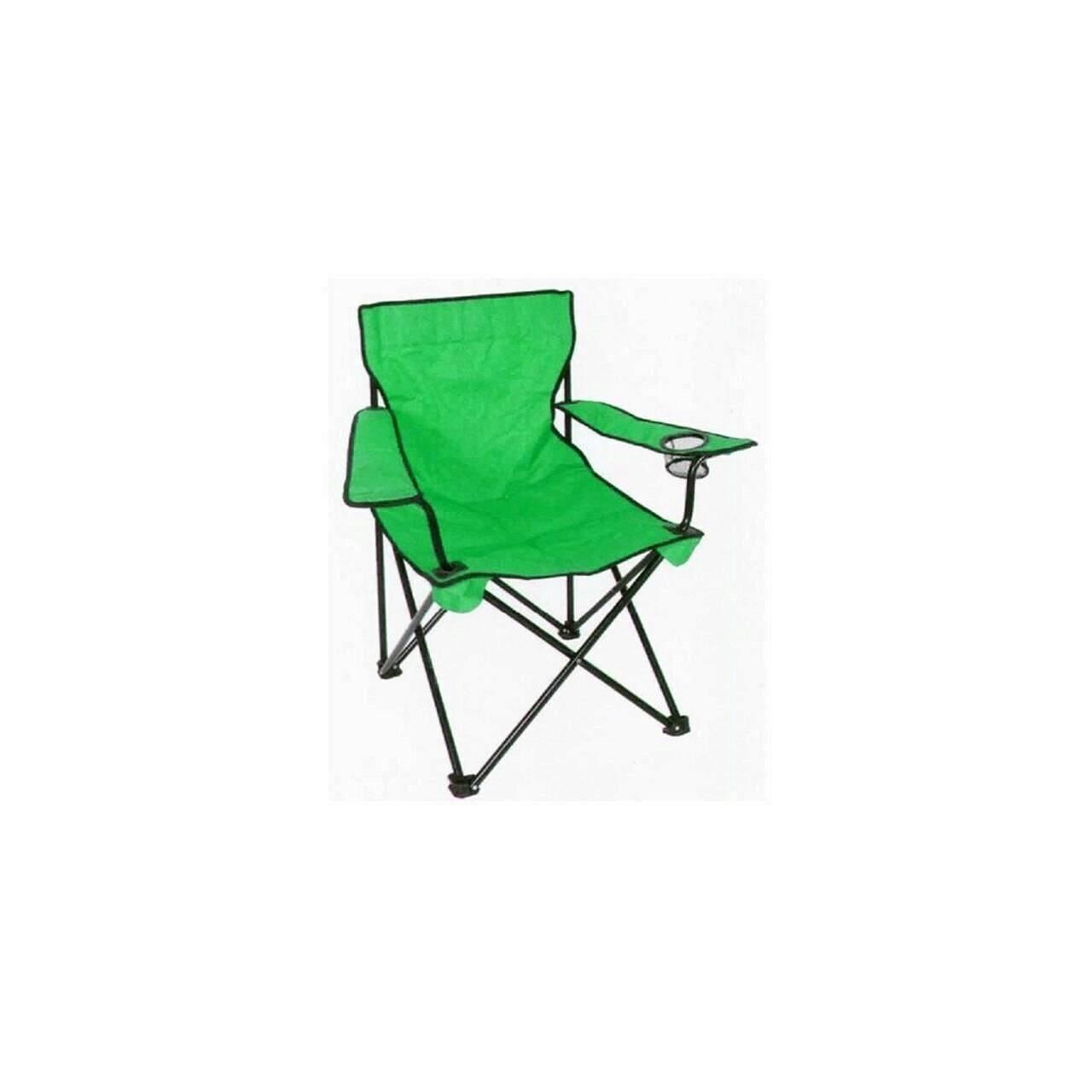Scaun pliant camping, Strend Pro BC2012A, verde, 53x53x90 cm, max. 120 kg