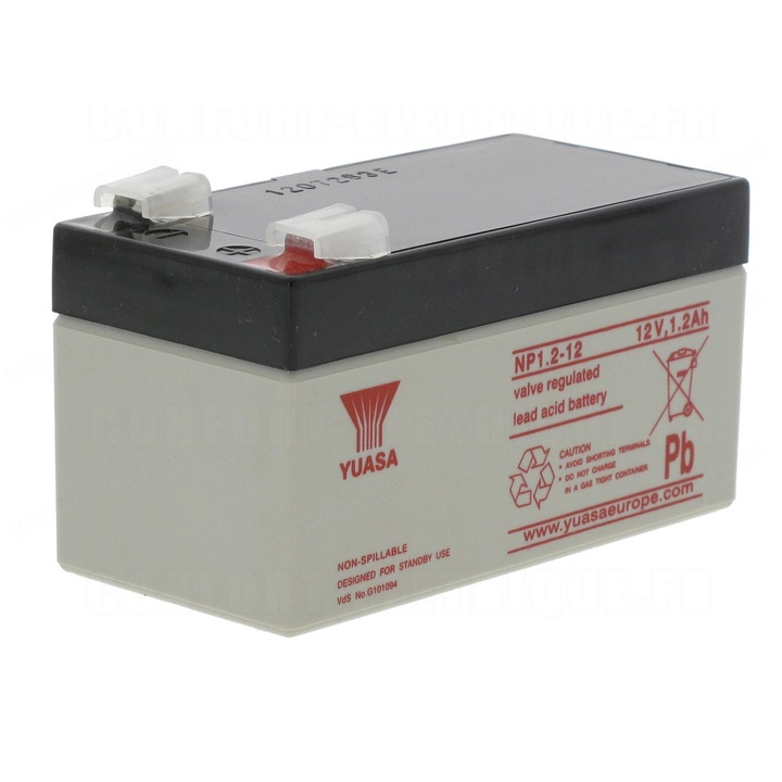 Acumulator Pb YUASA 12V/1.2Ah Terminale A