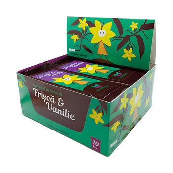 Napolitane cu crema de frisca si vanilie Sweeteria, 40g x 10buc, 400g Napolitane cu crema de frisca si vanilie Sweeteria, 40g x 10buc, 400g