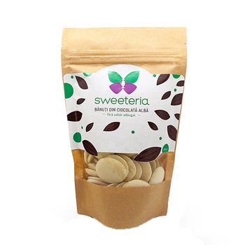 Banuti de ciocolata alba Sweeteria, 250g Banuti de ciocolata alba Sweeteria, 250g