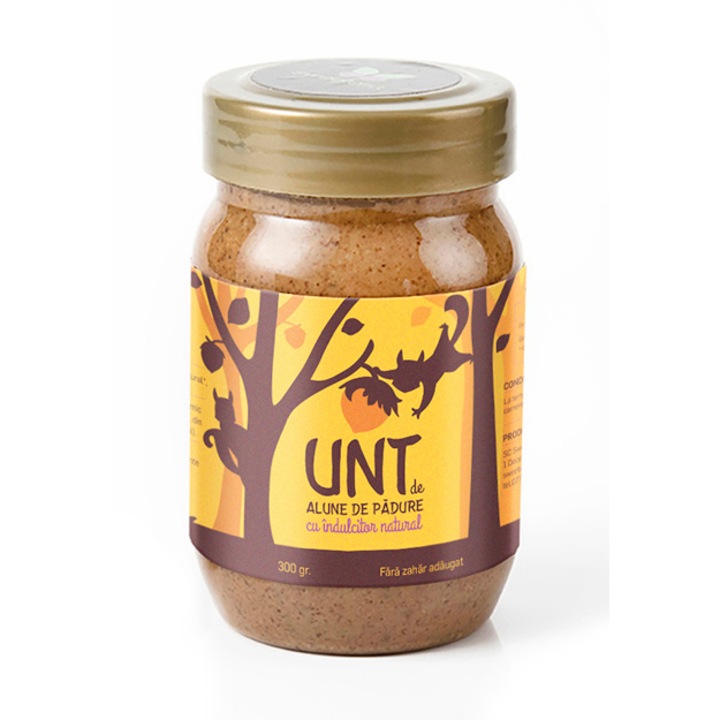 Unt de alune de padure indulcit natural Sweeteria, 300g