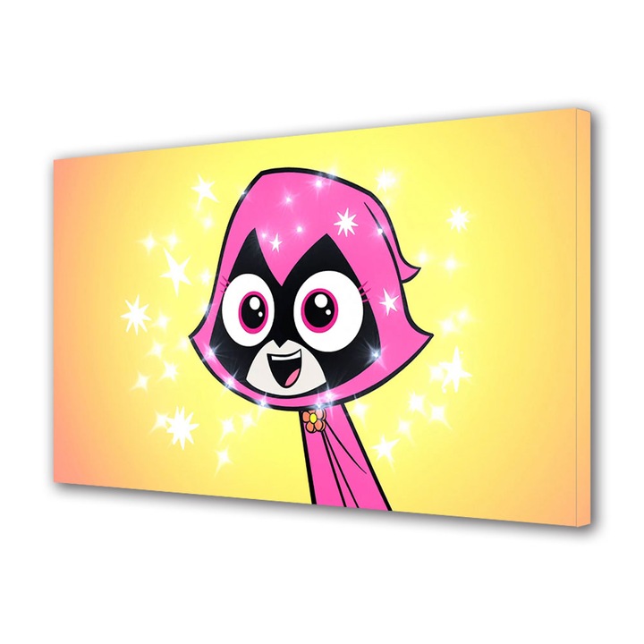 Tablou Canvas Fosforescent, Luminos in Intuneric, Premium, Art Star, Titans sclipire in ochi, Animatii, Panza pe cadru de lemn, Decoratiuni Moderne pentru Casa, 20 x 30 cm