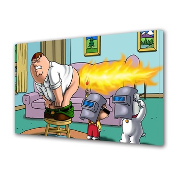Tablou Canvas Premium, Art Star, Family Guy gaze puternice, Animatii, Panza pe cadru de lemn, Decoratiuni Moderne pentru Casa, 20 x 30 cm Tablou Canvas Premium, Art Star, Family Guy gaze puternice, Animatii, Panza pe cadru de lemn, Decoratiuni Moderne pentru Casa, 20 x 30 cm