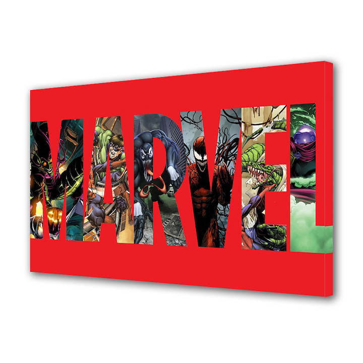Tablou Canvas Fosforescent, Luminos in Intuneric, Premium, Art Star, Marvel raufacatorii, Animatii, Panza pe cadru de lemn, Decoratiuni Moderne pentru Casa, 20 x 30 cm
