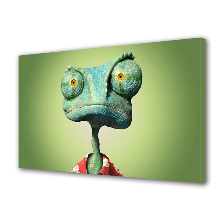 Tablou Canvas Fosforescent, Luminos in Intuneric, Premium, Art Star, Rango privire amuzanta, Animatii, Panza pe cadru de lemn, Decoratiuni Moderne pentru Casa, 20 x 30 cm