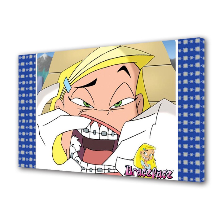 Tablou Canvas Premium, Art Star, Braceface la dentist, Animatii, Panza pe cadru de lemn, Decoratiuni Moderne pentru Casa, 20 x 30 cm
