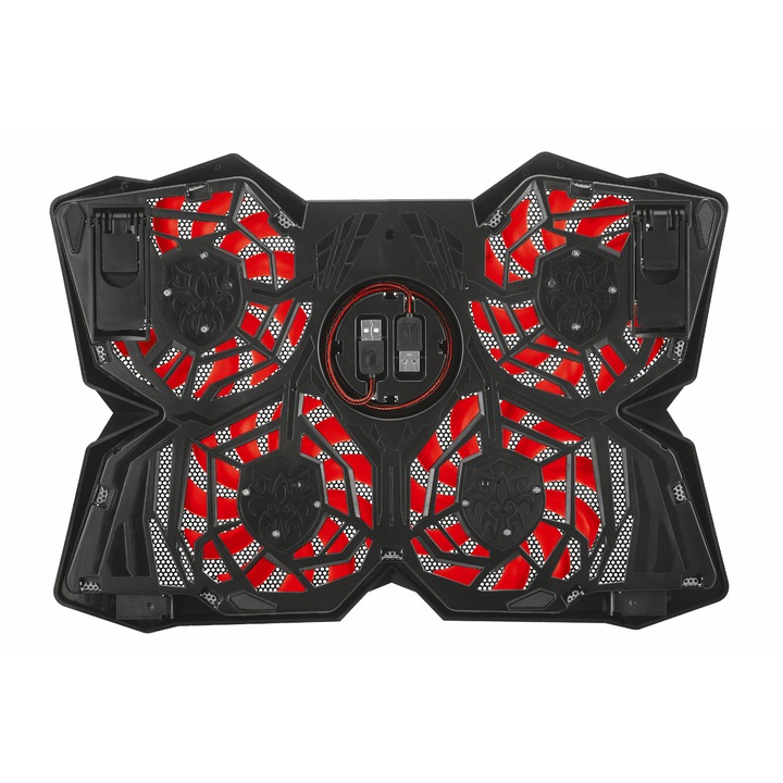 Trust GXT 278 Gaming laptop hűtő, 17.3", fekete