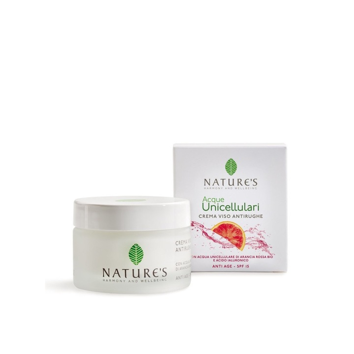 Crema pentru fata antirid Acqua Unicellulare SPF15, Nature's, 50ml