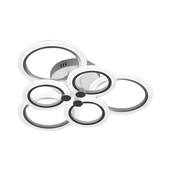 Lustra LED STARKE cu aplicatie pentru telefon, 2.4 GHz, intensitate reglabila, lumina calda, neutra, rece, acril interior, 160W Lustra LED STARKE cu aplicatie pentru telefon, 2.4 GHz, intensitate reglabila, lumina calda, neutra, rece, acril interior, 160W