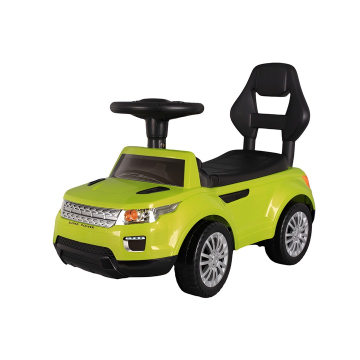 EmonaMall W2720 zenei lakóautó, világító fényszórókkal, többszínű/zöld