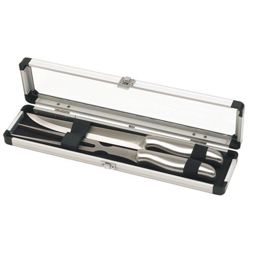 Set gratar Bremen Roastbeef, inox, cutie eleganta, 34 x 8 x 4 cm