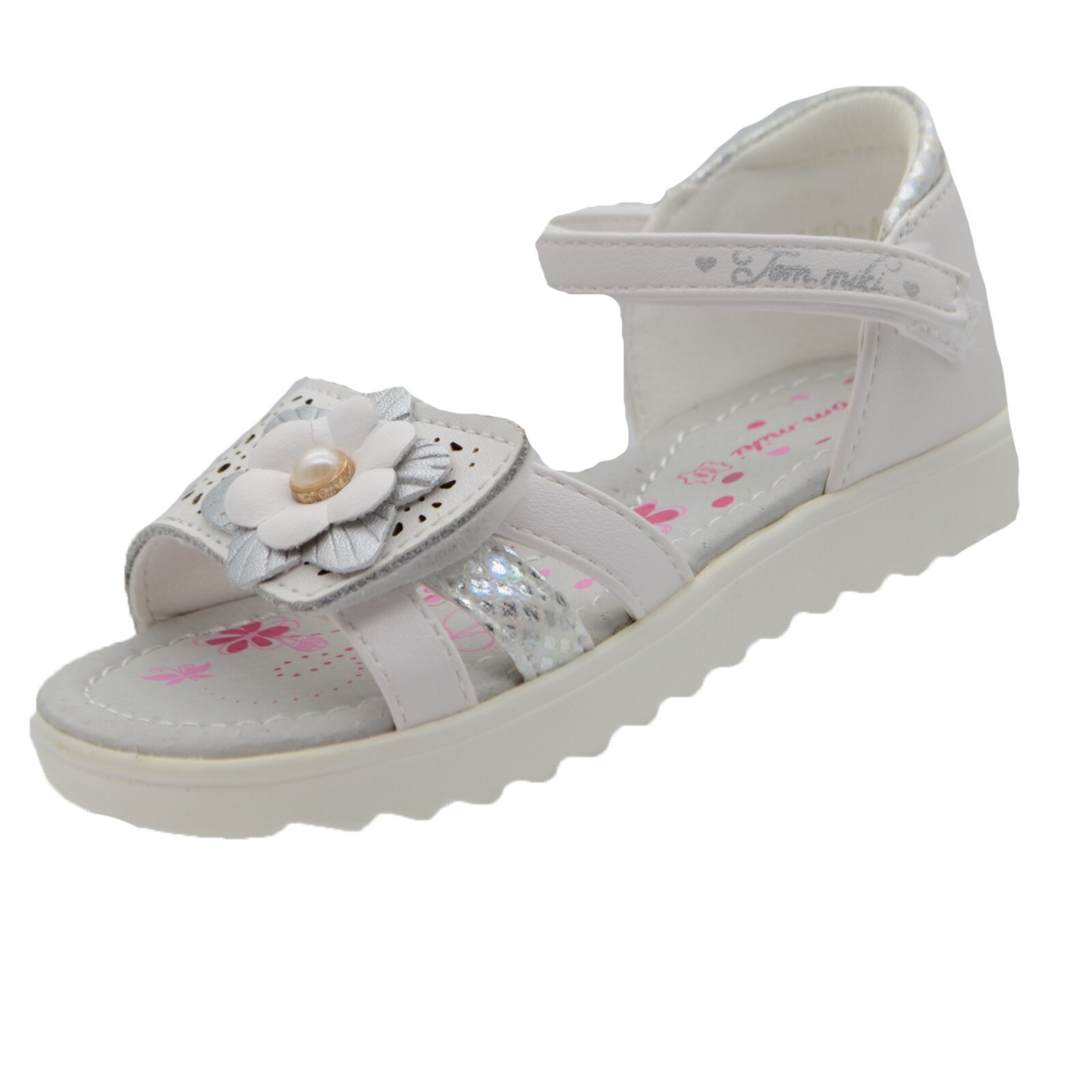 Sandale ortopedice pentru fete Tom Miki B-3150-A, Alb 54634