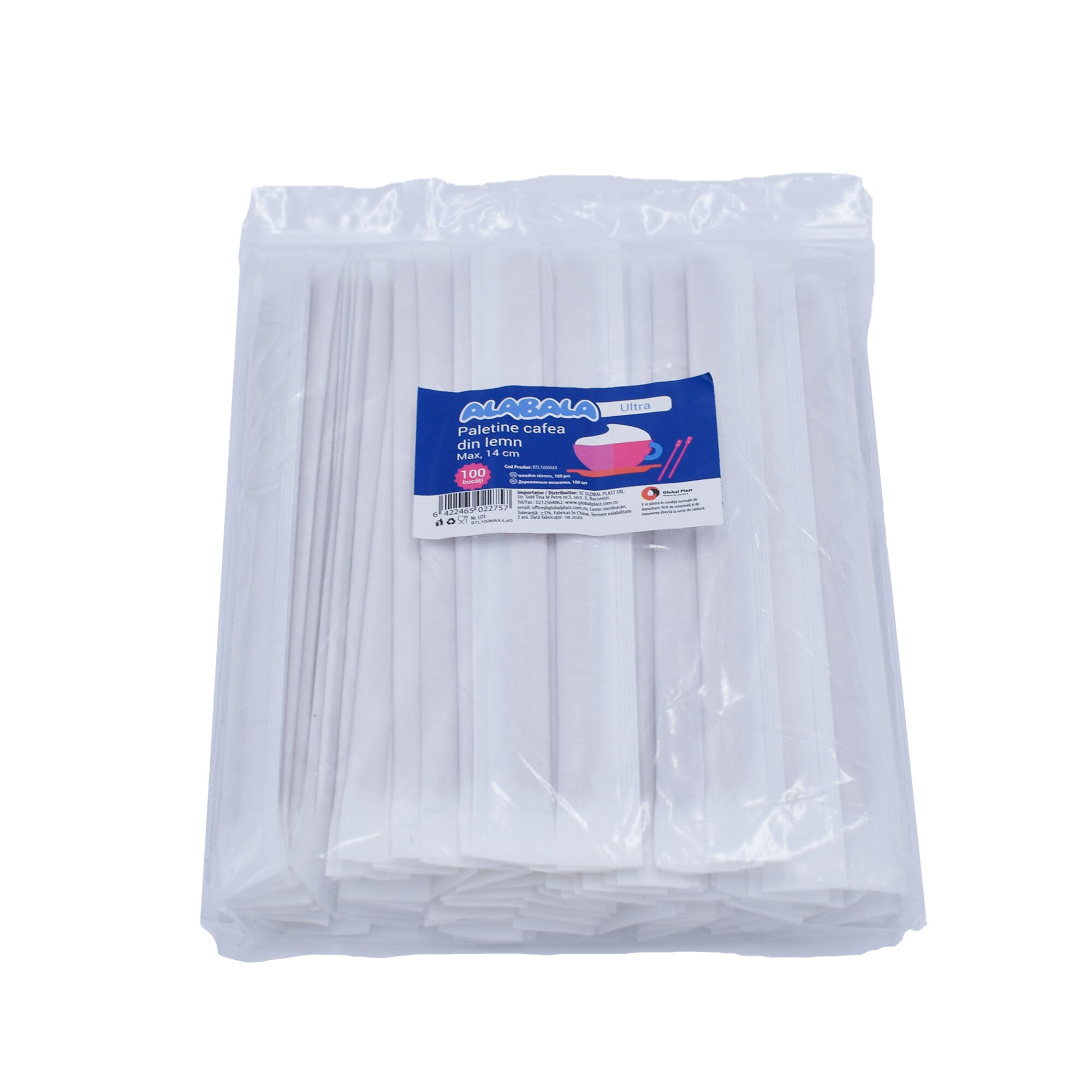 Set Paletine Alabala Ultra, lemn, 100 bucati