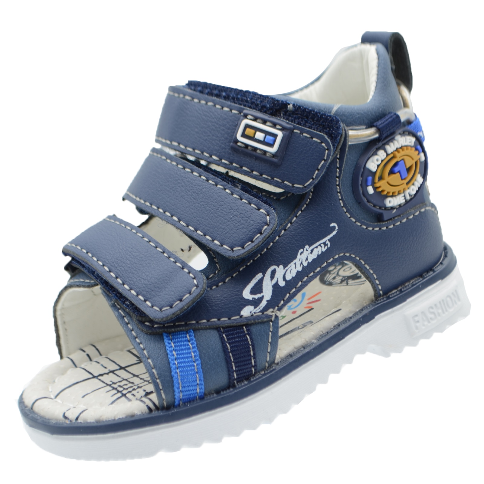 Sandale ortopedice pentru baieti Bessky HL950-2A, Bleumarin 54702