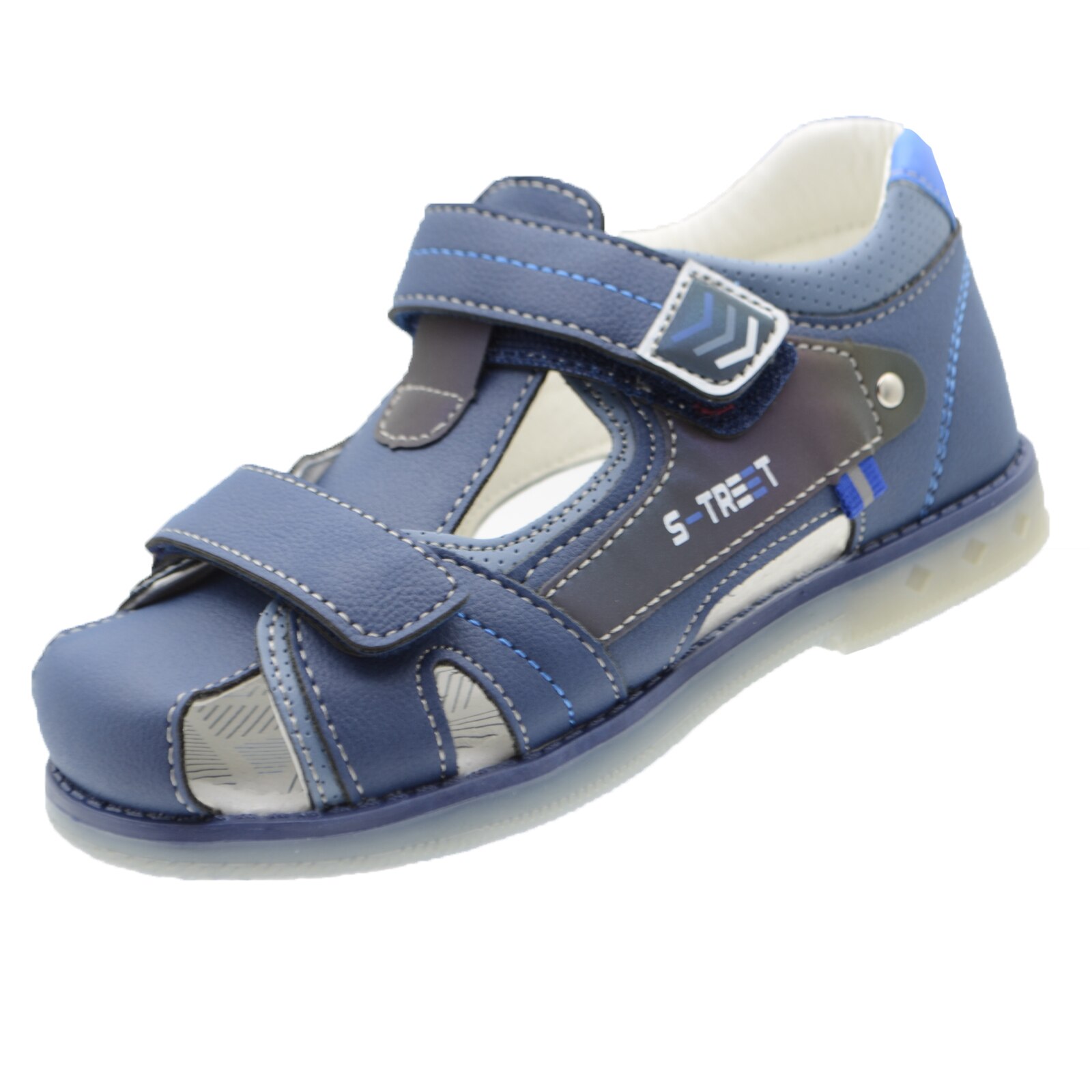 Sandale ortopedice pentru baieti Bessky HL748-1B-28, Bleumarin 54769