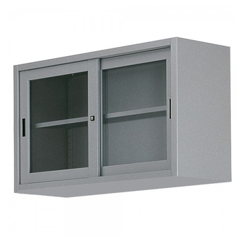 Dulap metalic cu usi culisante de sticla 2 rafturi, 1500x450x900 mm (LxlxH), 45 kg/polita, Italia Dulap metalic cu usi culisante de sticla 2 rafturi, 1500x450x900 mm (LxlxH), 45 kg/polita, Italia